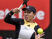 Jessica Pegula is participating in the ecotrans Ladies Open, WTA 500 tournament in Berlin, Germany, on June 21, 2024. (