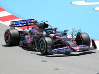 Pierre Gasly is driving an Alpine A524 from the BWT Alpine F1 Team during practice 1 of the Formula 1 Aramco Spanish Grand Prix, held at the...