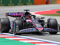 Esteban Ocon, from BWT Alpine F1 Team, is driving an Alpine A524 during practice 1 of the Formula 1 Aramco Spanish Grand Prix, held at the B...