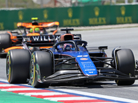 Alexander Albon is driving a Williams FW46 during practice 1 of the Formula 1 Aramco Spanish Grand Prix, held at the Barcelona Catalunya cir...