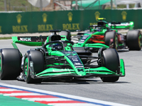 Valtteri Bottas is driving a Kick Sauber C44 for the Kick Sauber F1 Team during practice 1 of the Formula 1 Aramco Spanish Grand Prix, held...