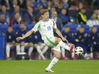 Nicolo Barella central midfield of Italy and Inter Milan during the UEFA EURO 2024 group stage match between Spain and Italy at Arena AufSch...