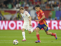 Pedri central midfield of Spain and FC Barcelona during the UEFA EURO 2024 group stage match between Spain and Italy at Arena AufSchalke on...