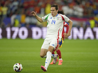 Federico Chiesa left winger of Italy and Juventus FC during the UEFA EURO 2024 group stage match between Spain and Italy at Arena AufSchalke...