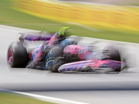 Pierre Gasly is driving an Alpine A524 from the BWT Alpine F1 Team during practice 1 of the Formula 1 Aramco Spanish Grand Prix, held at the...