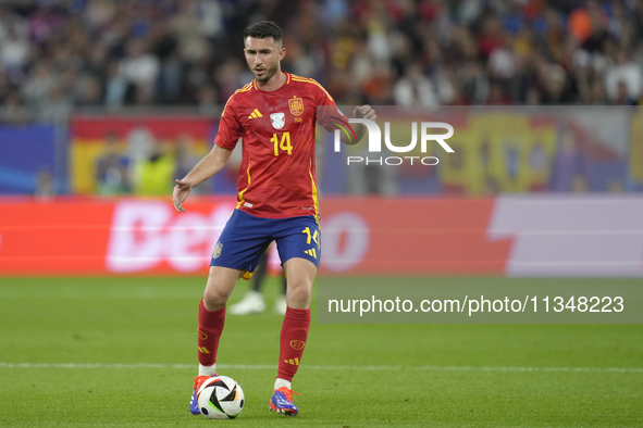 Aymeric Laporte centre-back of Spain and Al-Nassr FC during the UEFA EURO 2024 group stage match between Spain and Italy at Arena AufSchalke...