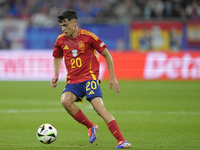 Pedri central midfield of Spain and FC Barcelona during the UEFA EURO 2024 group stage match between Spain and Italy at Arena AufSchalke on...