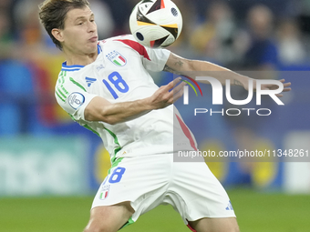 Nicolo Barella central midfield of Italy and Inter Milan during the UEFA EURO 2024 group stage match between Spain and Italy at Arena AufSch...