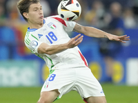 Nicolo Barella central midfield of Italy and Inter Milan during the UEFA EURO 2024 group stage match between Spain and Italy at Arena AufSch...