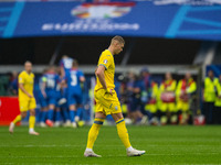 Artem Dovbyk of Ukraine is looking on after Slovakia's first goal  during the UEFA EURO 2024 group stage match between Slovakia and Ukraine...