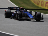 Logan Sargeant is participating in free practice of the Catalunya Grand Prix F1 at Circuit of Catalunya in Barcelona, Spain, on June 21, 202...