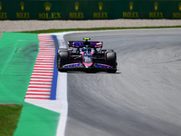 Pierre Gasly of Alpine F1 Team is driving his single-seater during free practice of the Spanish GP, the 10th round of the Formula 1 World Ch...