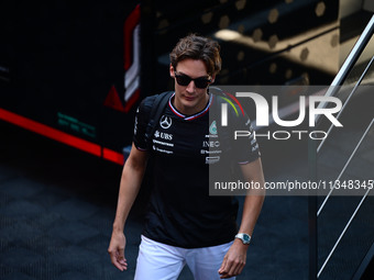 George Russell of Mercedes-AMG Petronas is walking during free practice of the Spanish GP, the 10th round of the Formula 1 World Championshi...