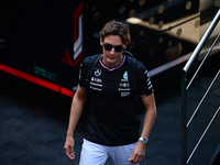 George Russell of Mercedes-AMG Petronas is walking during free practice of the Spanish GP, the 10th round of the Formula 1 World Championshi...