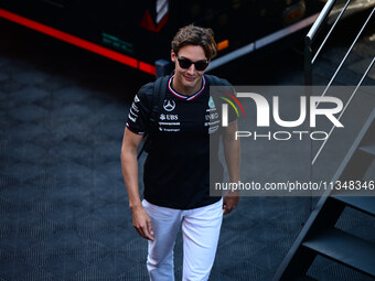 George Russell of Mercedes-AMG Petronas is walking during free practice of the Spanish GP, the 10th round of the Formula 1 World Championshi...