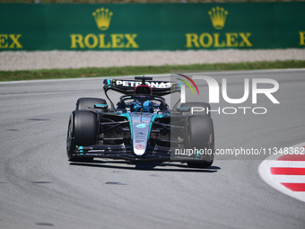 George Russell of Mercedes-AMG Petronas is driving his single-seater during free practice of the Spanish GP, the 10th round of the Formula 1...