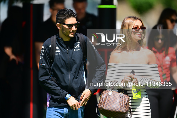 Esteban Ocon of Alpine F1 Team is walking during free practice of the Spanish GP, the 10th round of the Formula 1 World Championship 2024, i...