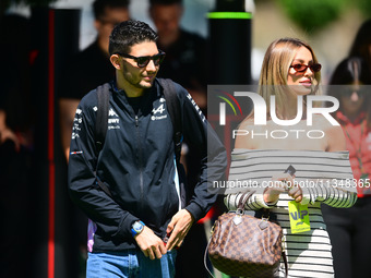 Esteban Ocon of Alpine F1 Team is walking during free practice of the Spanish GP, the 10th round of the Formula 1 World Championship 2024, i...