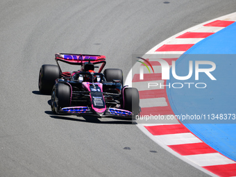 Esteban Ocon of Alpine F1 Team is driving his single-seater during free practice of the Spanish GP, the 10th round of the Formula 1 World Ch...