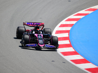 Esteban Ocon of Alpine F1 Team is driving his single-seater during free practice of the Spanish GP, the 10th round of the Formula 1 World Ch...