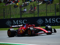 Charles Leclerc of Scuderia Ferrari is driving his single-seater during free practice of the Spanish GP, the 10th round of the Formula 1 Wor...