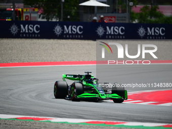 Valtteri Bottas of Stake F1 Team is driving his single-seater during free practice of the Spanish GP, the 10th round of the Formula 1 World...