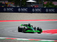 Valtteri Bottas of Stake F1 Team is driving his single-seater during free practice of the Spanish GP, the 10th round of the Formula 1 World...