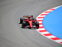 Carlos Sainz of Scuderia Ferrari is driving his single-seater during free practice of the Spanish GP, the 10th round of the Formula 1 World...