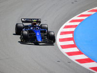 Logan Sergeant of Williams Racing is driving his single-seater during free practice of the Spanish GP, the 10th round of the Formula 1 World...