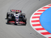 Oliver Bearman of Haas F1 Team is participating in free practice of the Spanish GP, the 10th round of the Formula 1 World Championship 2024,...