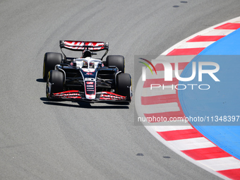 Kevin Magnussen of Haas F1 Team is driving his single-seater during free practice of the Spanish GP, the 10th round of the Formula 1 World C...