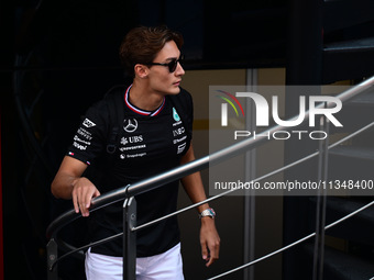 George Russell of Mercedes-AMG Petronas is walking during free practice of the Spanish GP, the 10th round of the Formula 1 World Championshi...