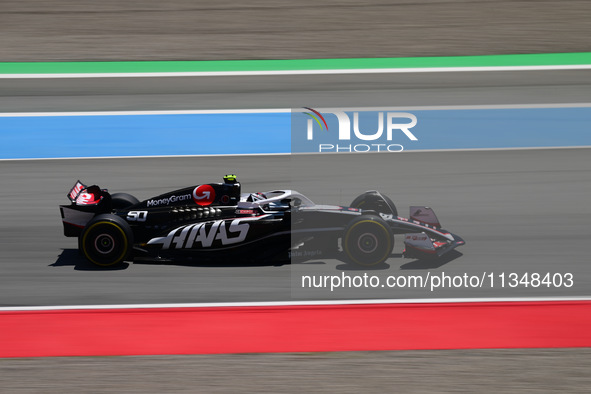 Oliver Bearman of Haas F1 Team is participating in free practice of the Spanish GP, the 10th round of the Formula 1 World Championship 2024,...