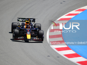 Max Verstappen of Red Bull Racing Honda is driving his single-seater during free practice of the Spanish GP, the 10th round of the Formula 1...