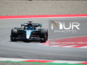 George Russell of Mercedes-AMG Petronas is driving his single-seater during free practice of the Spanish GP, the 10th round of the Formula 1...