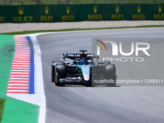 George Russell of Mercedes-AMG Petronas is driving his single-seater during free practice of the Spanish GP, the 10th round of the Formula 1...