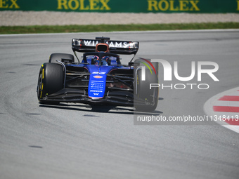 Alexander Albon of Williams F1 Team is driving his single-seater during free practice of the Spanish GP, the 10th round of the Formula 1 Wor...