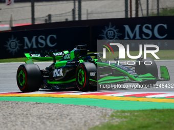 Valtteri Bottas of Stake F1 Team is driving his single-seater during free practice of the Spanish GP, the 10th round of the Formula 1 World...