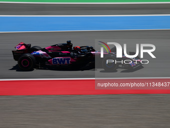 Esteban Ocon of Alpine F1 Team is driving his single-seater during free practice of the Spanish GP, the 10th round of the Formula 1 World Ch...