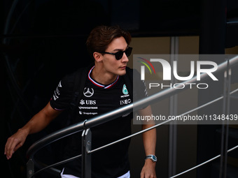 George Russell of Mercedes-AMG Petronas is walking during free practice of the Spanish GP, the 10th round of the Formula 1 World Championshi...