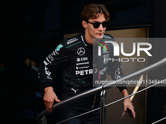 George Russell of Mercedes-AMG Petronas is walking during free practice of the Spanish GP, the 10th round of the Formula 1 World Championshi...