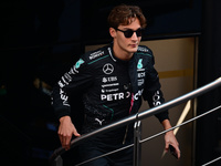 George Russell of Mercedes-AMG Petronas is walking during free practice of the Spanish GP, the 10th round of the Formula 1 World Championshi...