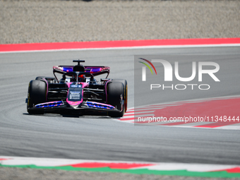 Esteban Ocon of Alpine F1 Team is driving his single-seater during free practice of the Spanish GP, the 10th round of the Formula 1 World Ch...