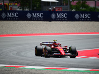 Carlos Sainz of Scuderia Ferrari is driving his single-seater during free practice of the Spanish GP, the 10th round of the Formula 1 World...