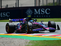 Pierre Gasly of Alpine F1 Team is driving his single-seater during free practice of the Spanish GP, the 10th round of the Formula 1 World Ch...