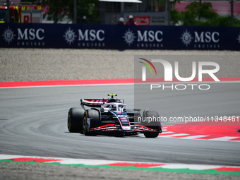 Car 59 is participating in free practice of the Spanish GP, the 10th round of the Formula 1 World Championship 2024, in Circuit de Catalunya...