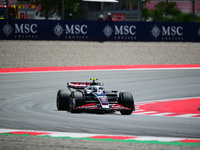 Car 59 is participating in free practice of the Spanish GP, the 10th round of the Formula 1 World Championship 2024, in Circuit de Catalunya...