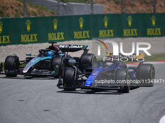 Logan Sergeant of Williams Racing is driving his single-seater during free practice of the Spanish GP, the 10th round of the Formula 1 World...