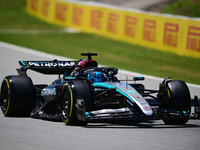 George Russell of Mercedes-AMG Petronas is driving his single-seater during free practice of the Spanish GP, the 10th round of the Formula 1...