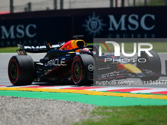 Max Verstappen of Red Bull Racing Honda is driving his single-seater during free practice of the Spanish GP, the 10th round of the Formula 1...